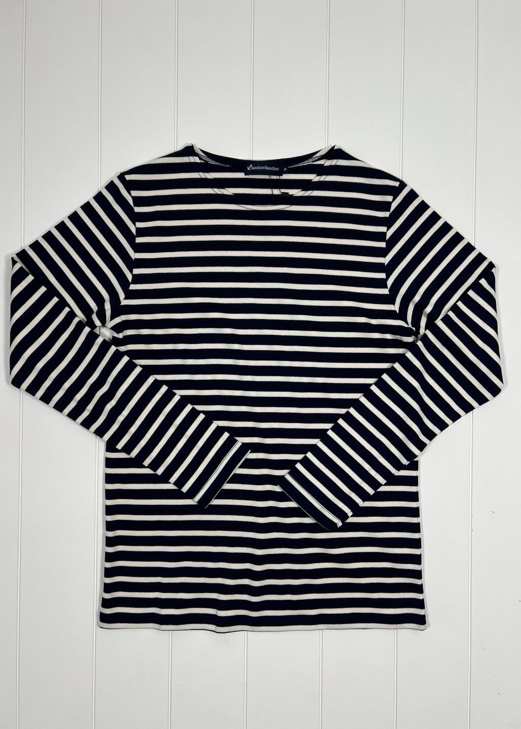 Nav and white striped T-shirt