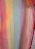 Close-up of colorful fabric with a gradient pattern
