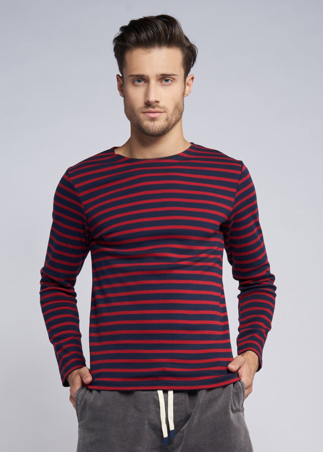 7132 Red Striped T-Shirt