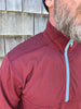 Active mens quarter zip top