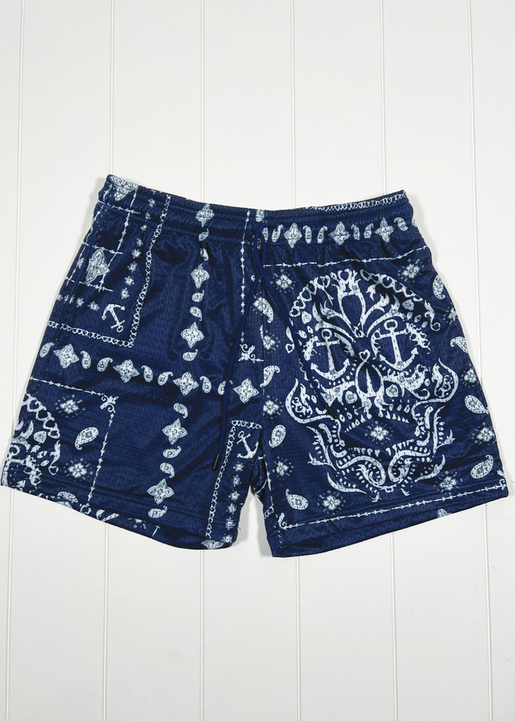 【ranor】BANDANA MIDDLE SHORTS Indigo BANDANA MIDDLE SHORTS | ALL BOTTOMS | ranor