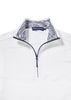 Mens quarter zip in white